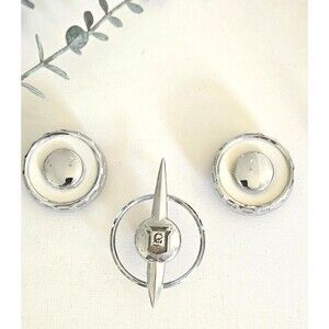 Vintage Crosley Dashboard Radio Marquee Dial Chrome Trim Set No 61-397-1 - 3 PC
